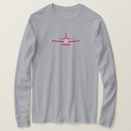 Bestemming Piscataway New Jersey NJ Vliegtuig Logo T-shirt