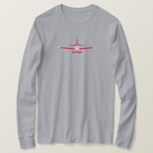 Bestemming Piscataway New Jersey NJ Vliegtuig Logo T-shirt