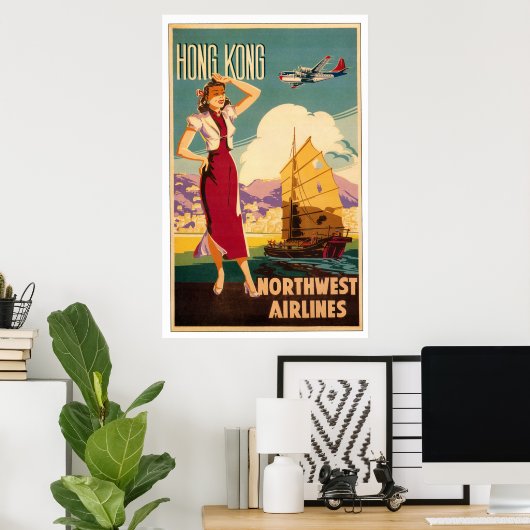 Bestemming: Poster Hongkong (Thuiskantoor)