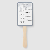 Bestemming Reis huwelijksdag  Evenementen Tijdlijn Handwaaier (Achterkant)