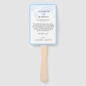 Bestemming Reis huwelijksdag Evenementen Tijdlijn Handwaaier (Voorkant)