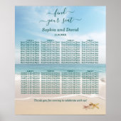 Bestemming Reis Kauai Trouw Stoelen Grafiek Poster (Voorkant)