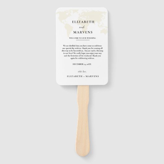 Bestemming Reis trouwdag Evenementen Tijdlijn  Handwaaier (Voorkant)