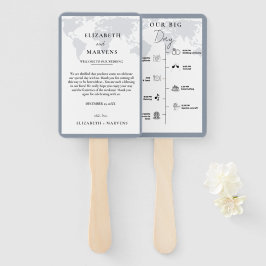 Bestemming Reis trouwdag Evenementen Tijdlijn Handwaaier