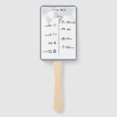 Bestemming Reis trouwdag Evenementen Tijdlijn  Handwaaier (Achterkant)