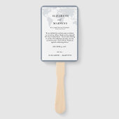 Bestemming Reis trouwdag Evenementen Tijdlijn  Handwaaier (Voorkant)