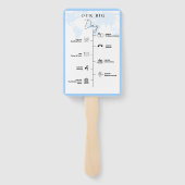 Bestemming Reis trouwdag Evenementen Tijdlijn  Handwaaier (Achterkant)