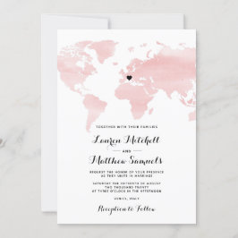 Bestemming Reizen Bruiloft Uitnodiging