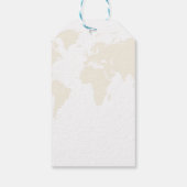 Bestemming Reizen Thema bruiloft dank u Cadeaulabel (Achterkant)