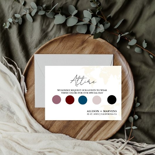 Bestemming Reizen Thema Bruiloft Details Kaart