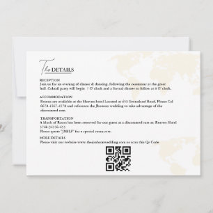 Bestemming Reizen Thema Bruiloft Details Kaart