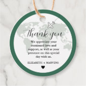 Bestemming Reizen Thema Bruiloft welkom Guess bag Bedankjes Labels (Voorkant)