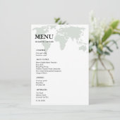 Bestemming Reizen Word bruiloft Vrijgezellenfeest Menu (Staand voorkant)