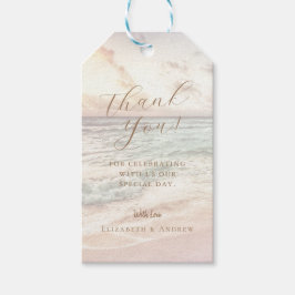 Bestemming Strand Bruiloft  Cadeaulabel
