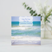 Bestemming/strand bruiloft-Opslaan datum Save The Date (Staand voorkant)