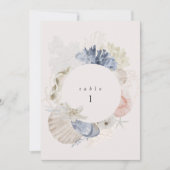 Bestemming Strand Bruiloft Tafel Nummer Kaart (Voorkant)