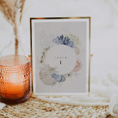 Bestemming Strand Bruiloft Tafel Nummer Kaart