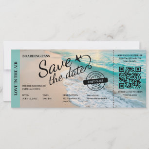 Bestemming Strand Hart Save the Date Trouw