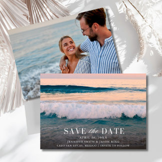 Bestemming Strand Huwelijksfoto  Save The Date