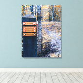 Bestemming "succes" canvas afdruk (Insitu (Houten vloer))