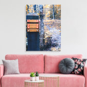 Bestemming "succes" canvas afdruk (Insitu (Woonkamer))