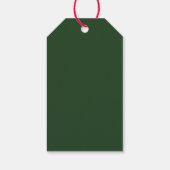 Bestemming Tropisch groen Bruiloft Dank u Cadeaulabel (Achterkant)