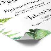 Bestemming Tropisch Groen Signature Dranken Bord Poster (Hoek)