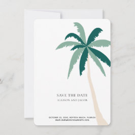 Bestemming Tropisch Strand Bruiloft Save the Date
