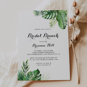 Bestemming Tropische Bridal Brunch Vrijgezellenfee Kaart