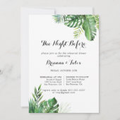 Bestemming Tropische nacht voor repetitie diner Kaart (Voorkant)