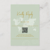 Bestemming Trouw Wereld Paspoort Sage Groen Goud Informatiekaartje (Achterkant)