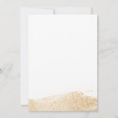 Bestemming Trouwdag Wereldkaart Gouden Uitnodiging (Achterkant)