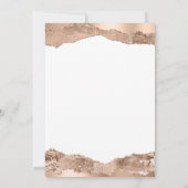 Bestemming Trouwdag Wereldkaart Rose Goud Kaart (Achterkant)