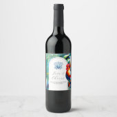 Bestemming Trouwen Aangepaste Wijnfles Labels Wijn Etiket (Voorkant)