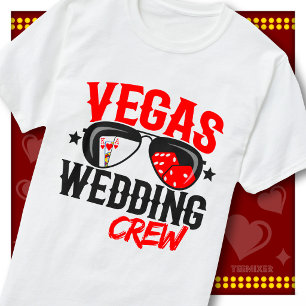 Bestemming Trouwen Las Vegas Crew Bachelorfeest T-shirt