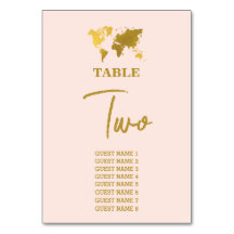 Bestemming Trouwfeest Wereld Paspoort Roze Goud