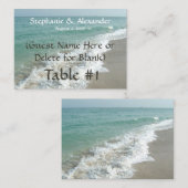 Bestemming Trouwtafel Naam Plaats kaarten, Aangepa Plaatskaartje (Voorkant / Achterkant)