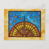 Bestemming, universum briefkaart (Voorkant)