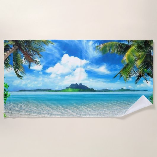 Bestemming vakantie strandlaken (Voorkant)