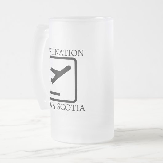bestemming van de mok Nova Scotia-bier aan de oost (Voorkant links)