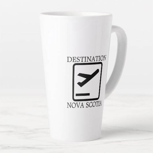 Bestemming van de reissleepboot Nova Scotia aan de Latte Mok (Rechterhoek)