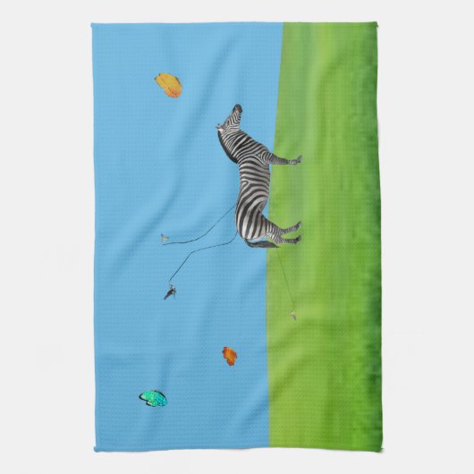 Bestemming van een Zebra keukenhanddoek (Verticaal)