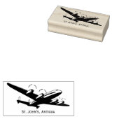 Bestemming Vliegtuig Stempel (Gestempeld)