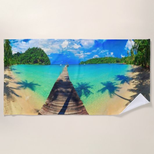 Bestemming voor vakantie strandlaken (Voorkant)