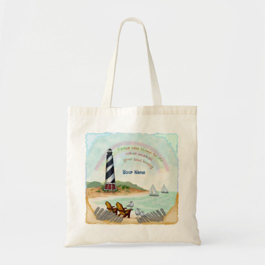 Bestemming Vuurtoren Tote Bag (Voorkant)