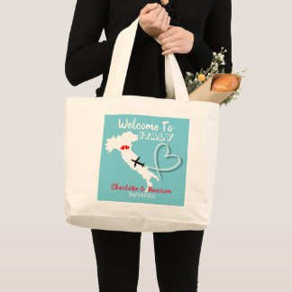 Bestemming Weddenschap Italië Europa Grote Tote Bag