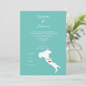 Bestemming Weddenschap Italië Europa Kaart (Staand voorkant)