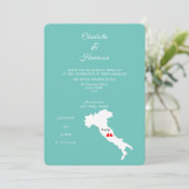 Bestemming Weddenschap Italië Europa Kaart (Staand voorkant)