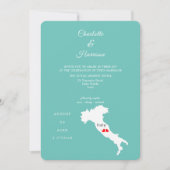 Bestemming Weddenschap Italië Europa Kaart (Voorkant)