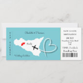 bestemming Weddenschap Italië Europa Kaart (Voorkant)